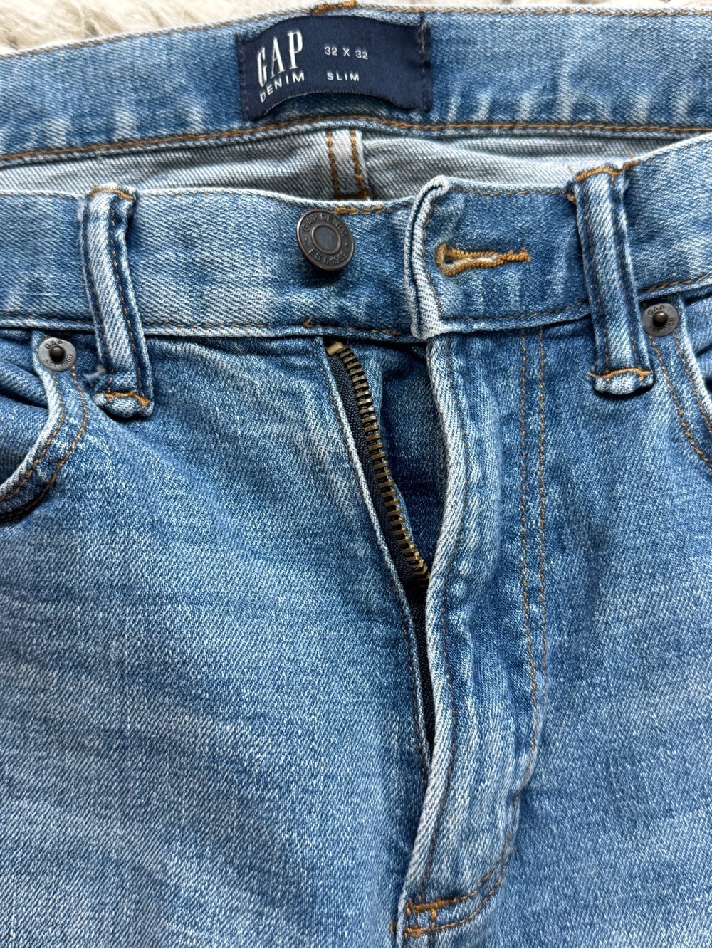 GAP Men's Medium Blue Slim Jeans - Picture 6 of 10